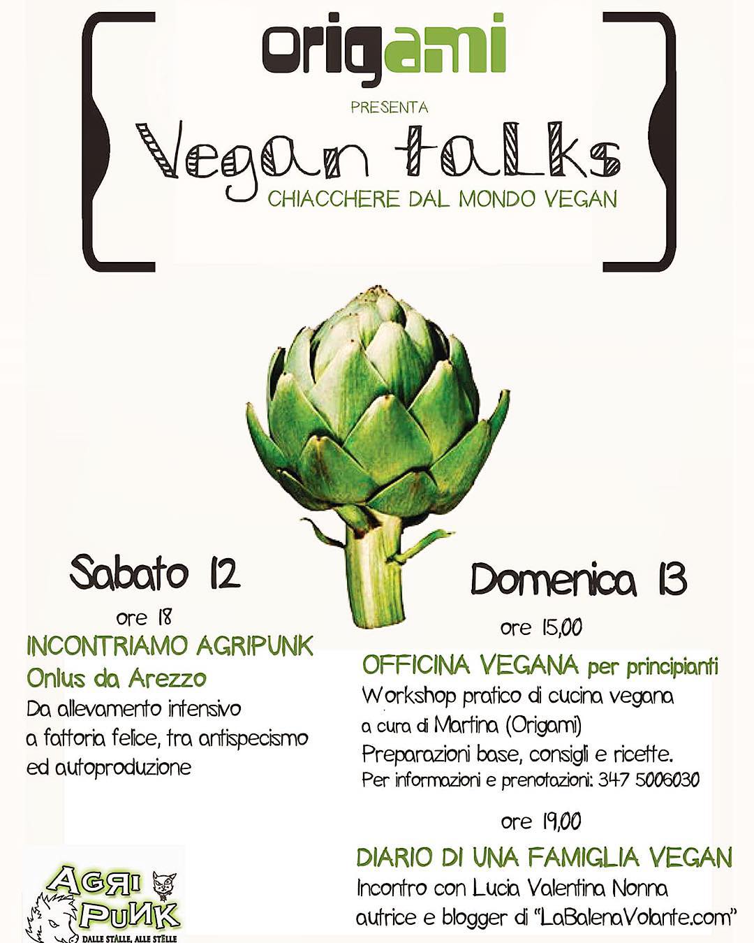 Buongiorno donne! Se domani qualcuna è dalle parti di La Spezia, ci vediamo all'arci Origami per la presentazione del #diariodiunafamigliavegan dalle 19.00 alle 20.00 ❤️ Io sarò più fusa che mai, visto il jet lag, ma farò del mio meglio!! Vi aspetto!!! #presentazione #instabook #arci #origami #laspezia #eventi #date #appuntamento #vegan #veganchoice #vegantalks #agripunk