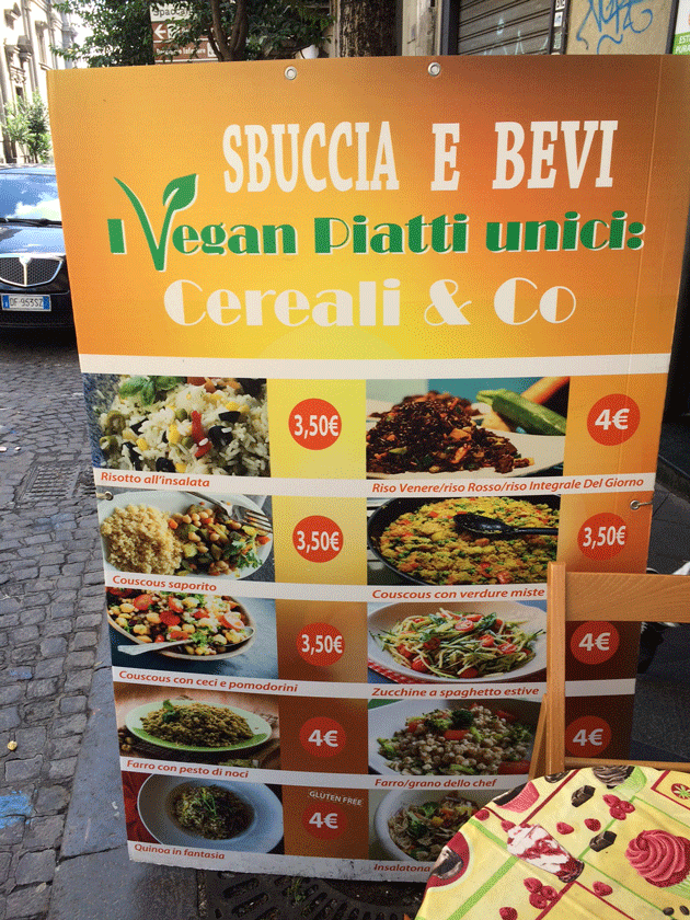 dove mangiare vegan a Napoli