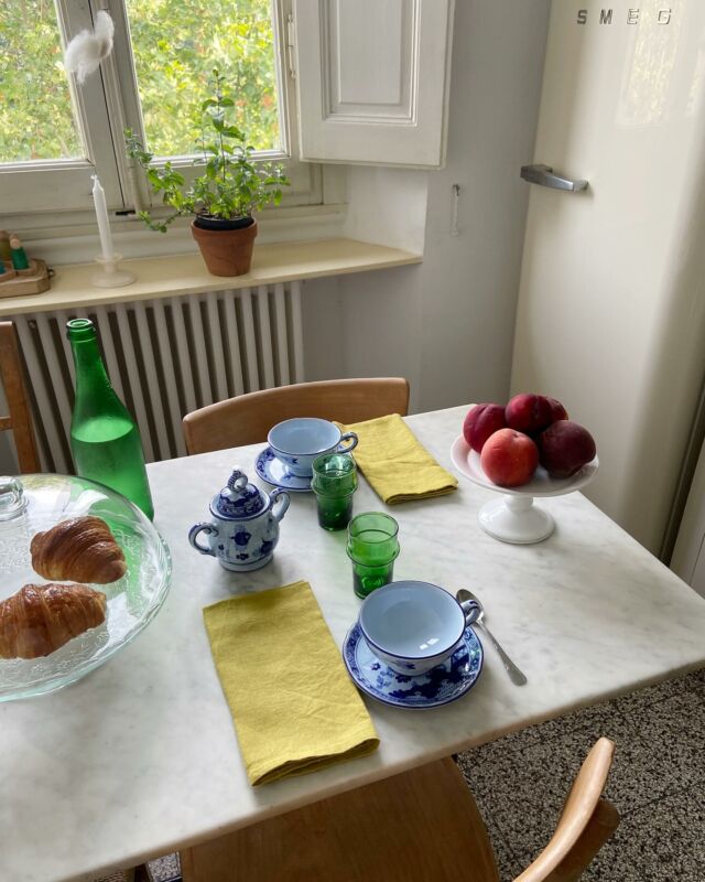 Le lenzuola ricamate a mano di nonna Graziella, la tazza con bordo in oro del nonno Omero, la coperta fatta all’uncinetto dalla bisnonna Giorgina… questi sono tra i tesori più preziosi che sono stati tramandati in famiglia fino ad arrivare a me. Oggetti dal valore inestimabile, per quanto di uso quotidiano, che portano con sé la magia di coltivare uno spazio di bellezza all’interno di ogni giornata.
A questo tesoro custodito nel tempo si è aggiunto da poco un pezzo da sogno: un servizio decorato a mano di @imolarte_ceramica , bottega artigiana dove gesti, memoria e cultura trasformano un pane d’argilla in un oggetto unico e dove da oltre un secolo la produzione di maioliche artistiche continua a rappresentare uno spaccato di vita antica dove tutto è come una volta. 
Amo circondarmi di cose belle, specie se pensate per durare nel tempo, e mi piace pensare che oggetti simili possano essere tramandati e accompagnare i nostri momenti più speciali, da una generazione all’altra ♥️

Curiosità: il decoro del garofano in blu è nato da un’unica dell’architetto Gio’ Ponti, che legò il motivo del garofano (solitamente realizzato in policromia) ad una riproduzione in tre tonalità di blu. Io lo trovo elegantissimo 🫠
Sul sito di @imolarte_ceramica trovate queste e altre maioliche dipinte a mano, con la possibilità di customizzare con le iniziali. 

*gift #maioliche #gioponti #giopontistyle #misenplace #tablesetting #tabledecor #madeinitaly #dipintiamano